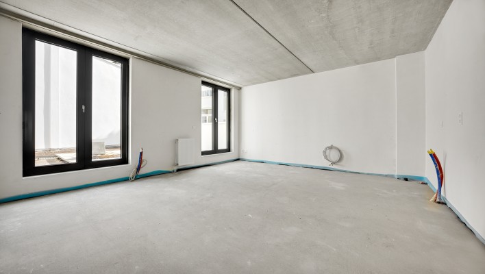 Slaapzone appartement, Dambruggestraat 36 © AG VESPA - Bart Gosselin